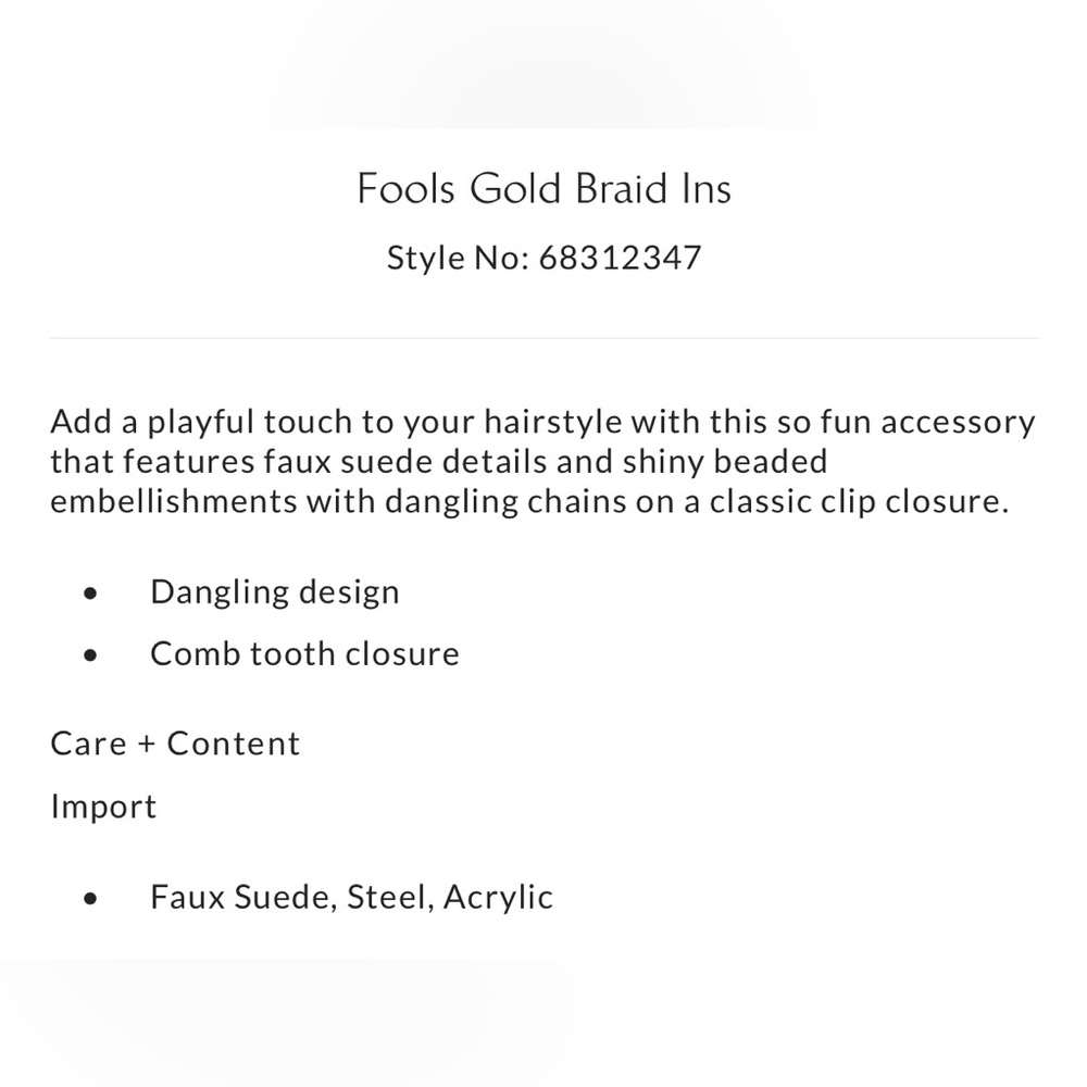 🐰 Free People Fools Gold Braid In (Black/Silver; GUC) - Picture 3 of 6
